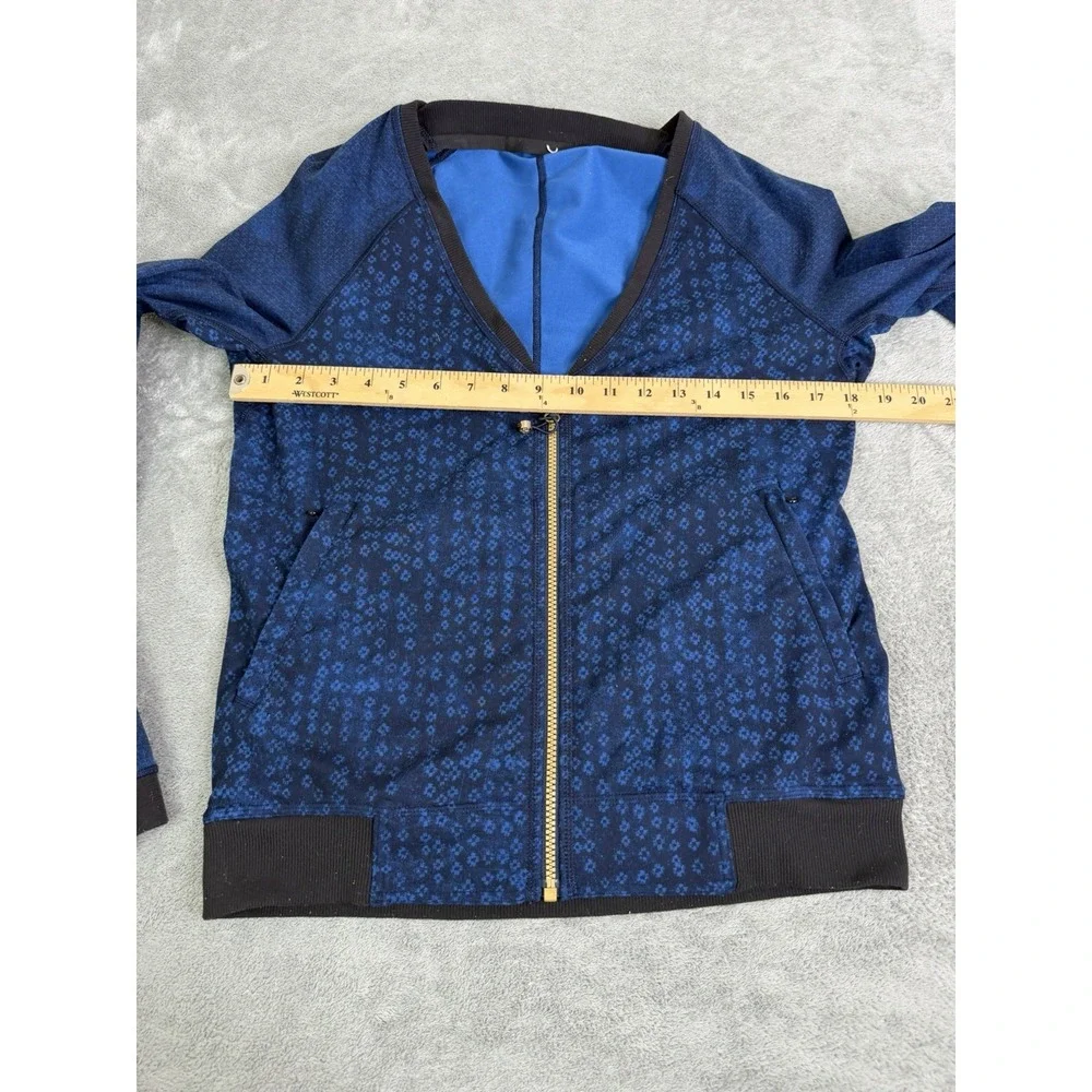 Lululemon H'Om Run Jacket Women's Size 4 Blue Full Zip